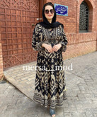 پیراهن ساحلی زنانه برند ترک آشیلدا جنس نخ طرح ترمه