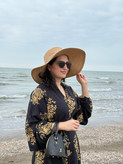پیراهن زنانه ترک برند آشیلدا جنس نخ طرح زرین