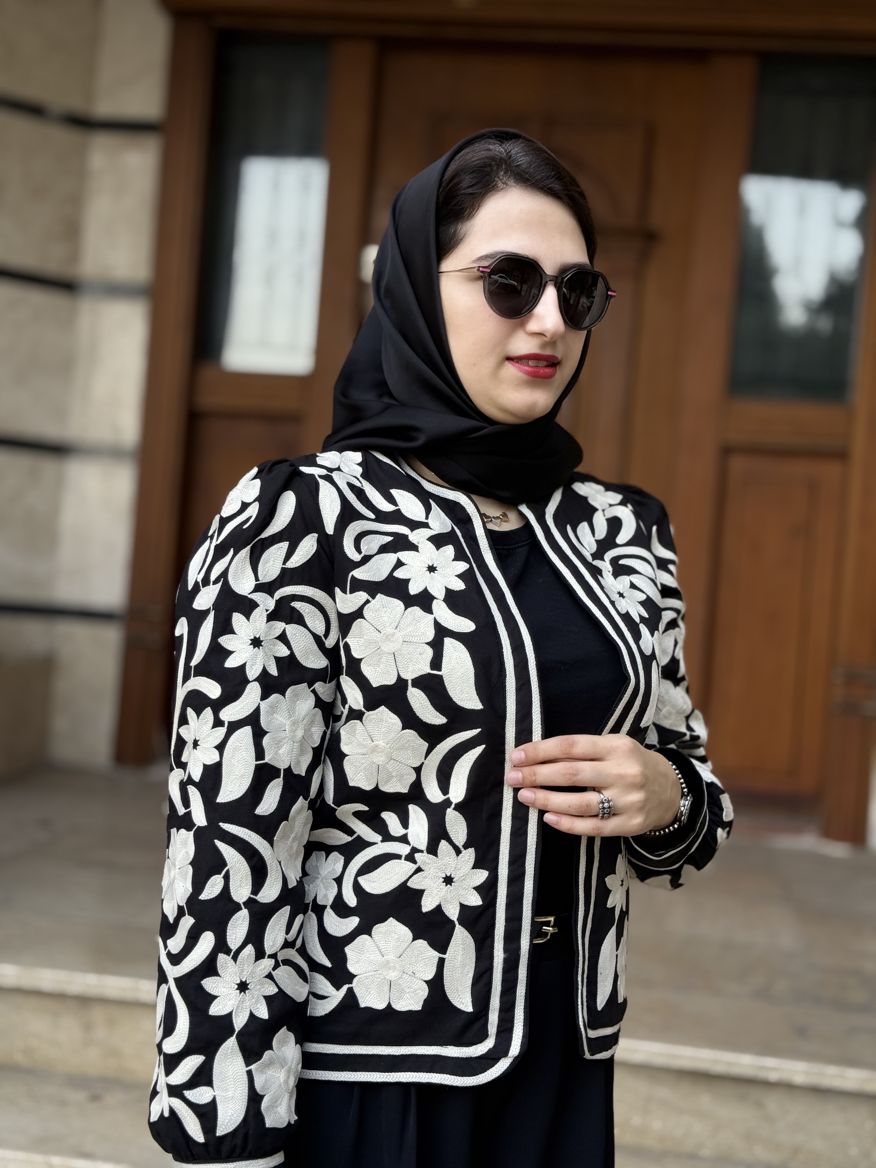 کت لینن خامه دوزی زنانه ترک