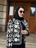 کت لینن خامه دوزی زنانه ترک
