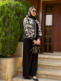 کت لینن خامه دوزی زنانه ترک