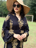 پیراهن زنانه ترک برند آشیلدا جنس نخ طرح زرین